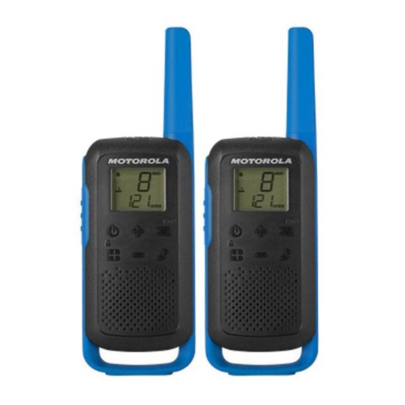 Blister de 2 walkies PMR Motorola T62 500 Mw 446 MHZ 8 canales color azul