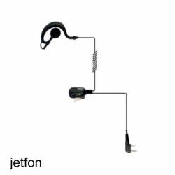 Micrófono auricular Jetfon BR-1703E/C, compatible con Motorola GP300
