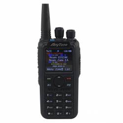 Walkie DMR AnyTone AT-D878UV VHF-UHF 144-430 MHZ. con GPS detalle de la pantalla