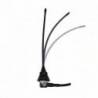 Antena móvil 1/4 UHF Tagra UH-8PRO 20 cm flexible con base y cable vista flexivilidad